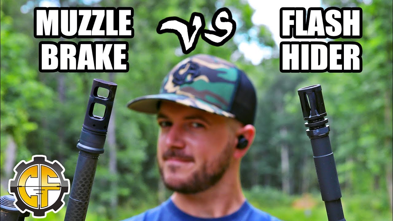 flash hider vs muzzle brake for defensive use