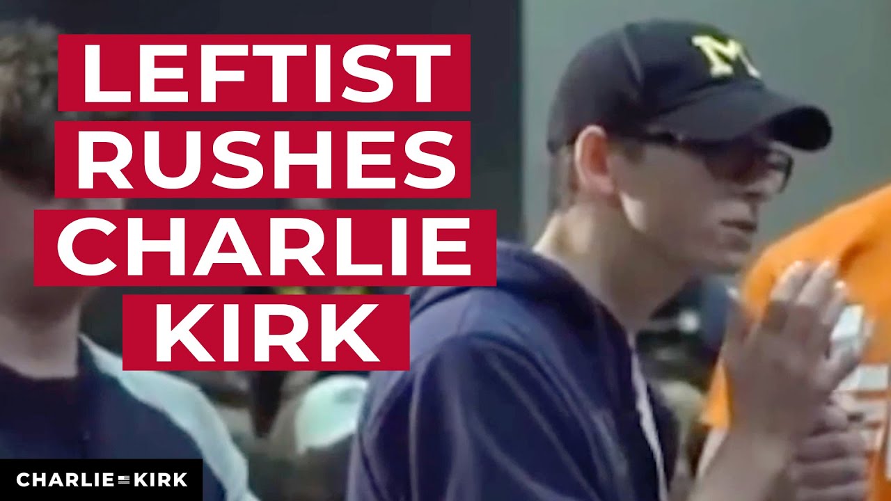 Leftist Dragged Off After Trying to Rush Charlie Kirk - The BATTLEFRONT