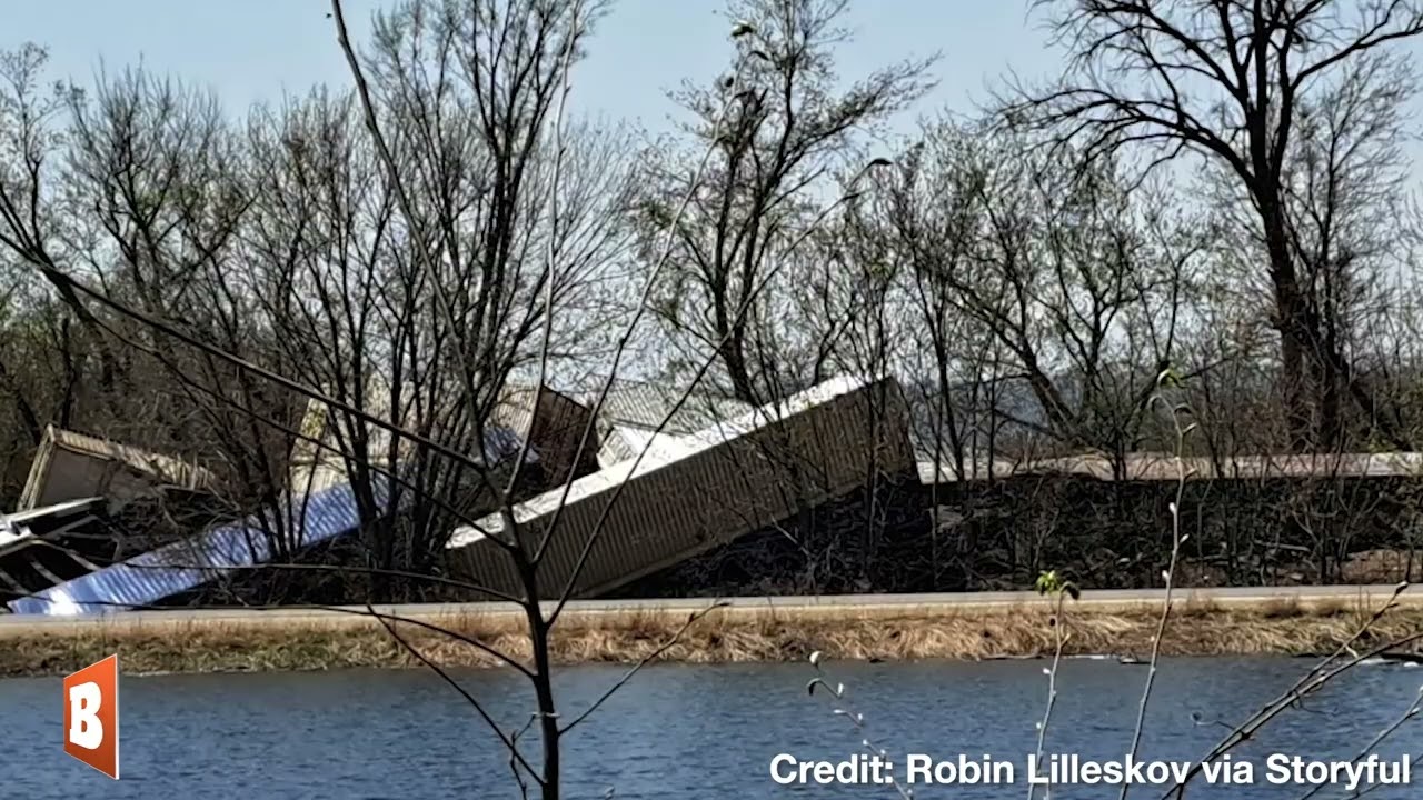 Wisconsin Train Derailment Aftermath Captured in Video, Photos The