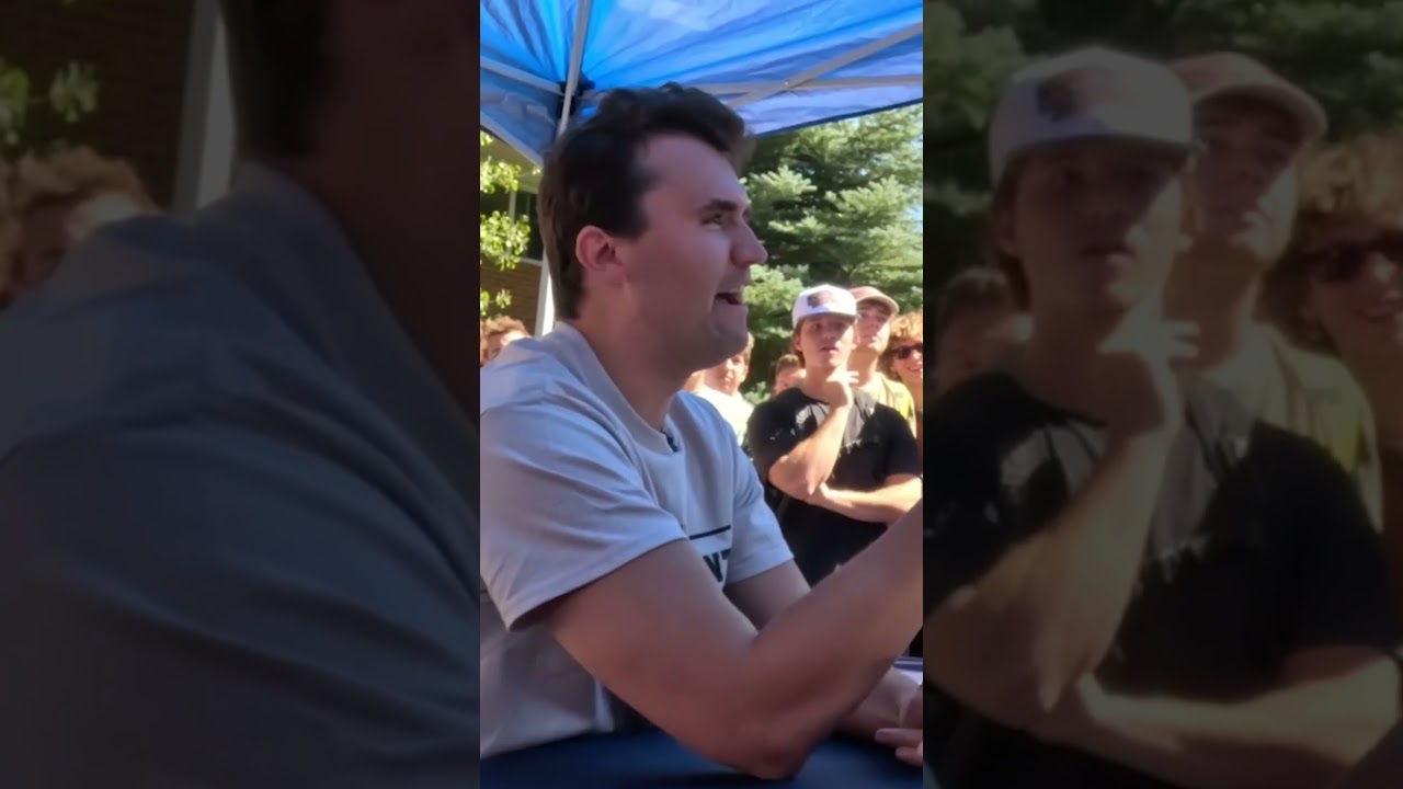 Angry Lib Students Bark at Charlie Kirk to Shut Down Free Speech - The ...