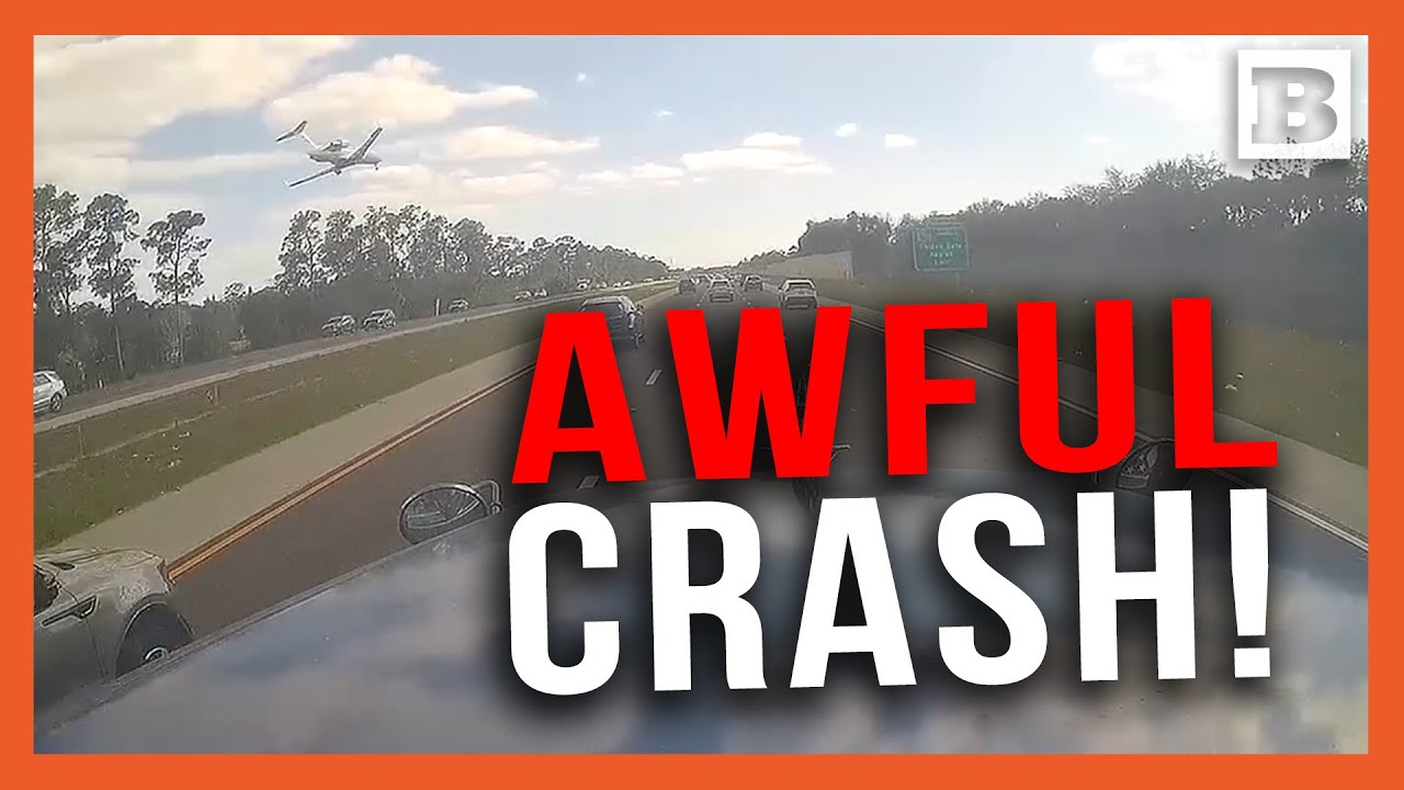 Awful Plane Crash Dashcam Captures Moment Private Jet Tried to Make